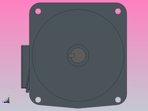 GV22型：立式三相齿轮减速马达[GV-28-100-250~1800-S]右视缩略图