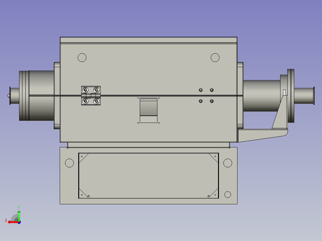 MXGL1200-100-120炉体组合后视图