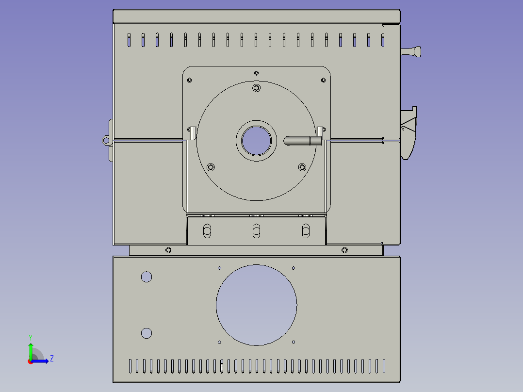MXGL1200-100-120炉体组合左视图