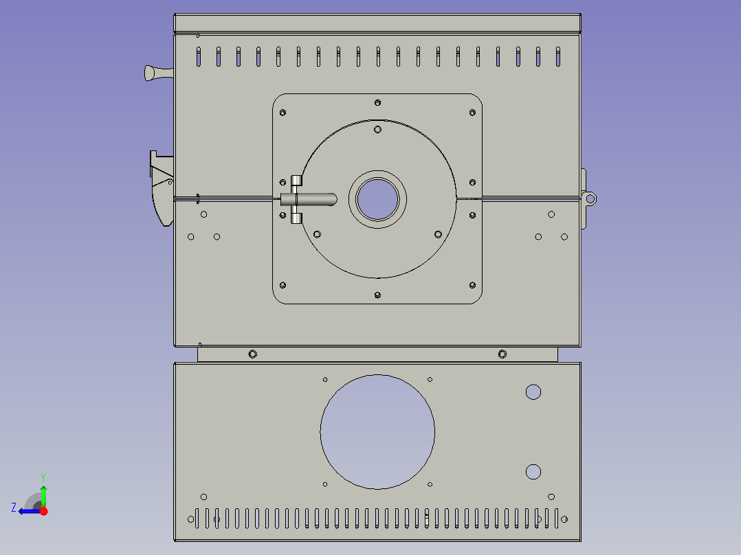 MXGL1200-100-120炉体组合右视图