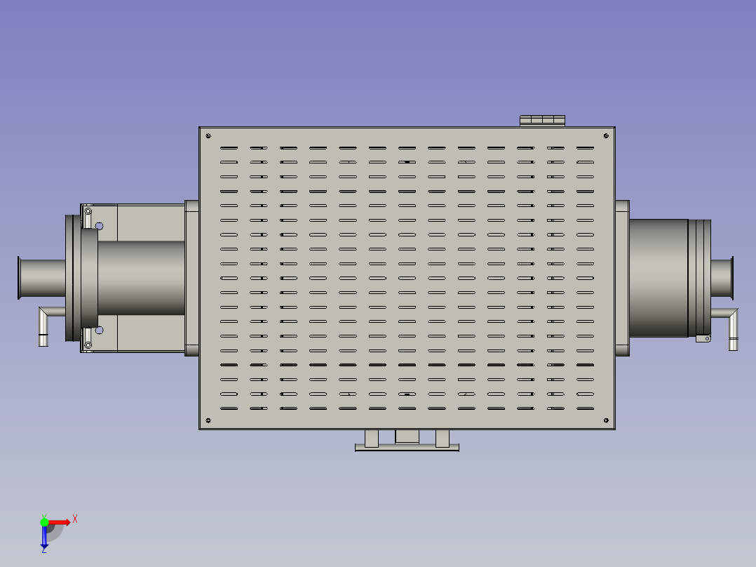 MXGL1200-100-120炉体组合俯视图
