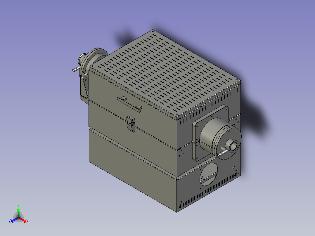 MXGL1200-100-120炉体组合正等轴测图