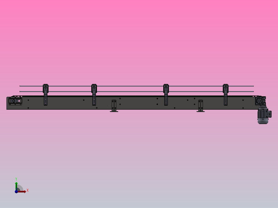 瓶子灌装机前视图