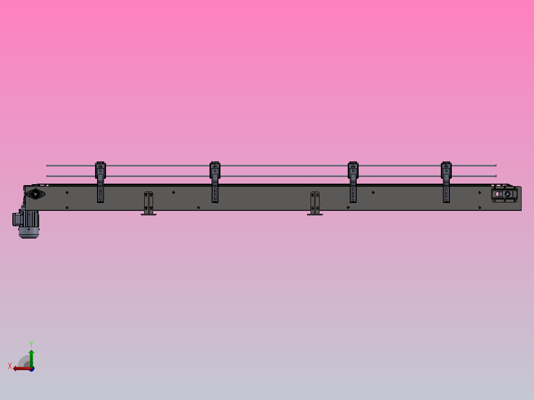 瓶子灌装机后视图