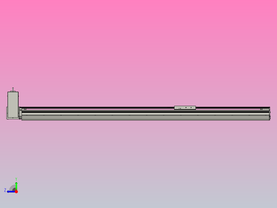 MT120BT半封闭皮带滑台[MT120BT.L100.1200.RU.P40.C3]右视图