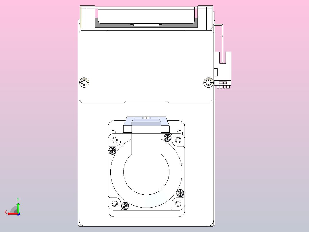 滚珠丝杠直线轴带导轨全封闭TPA-HCR-105D-1610C-L700-MP-Y-P40-N3后视图