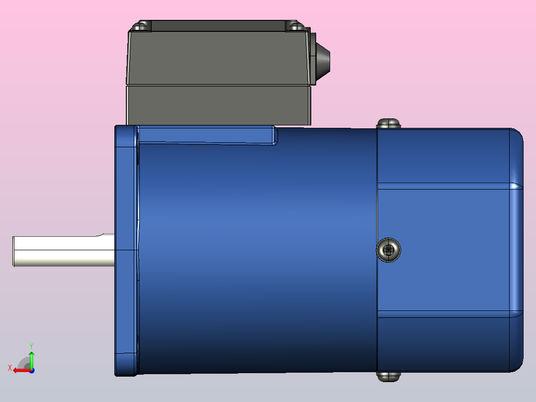 YB电磁制动电机60yb04后视图