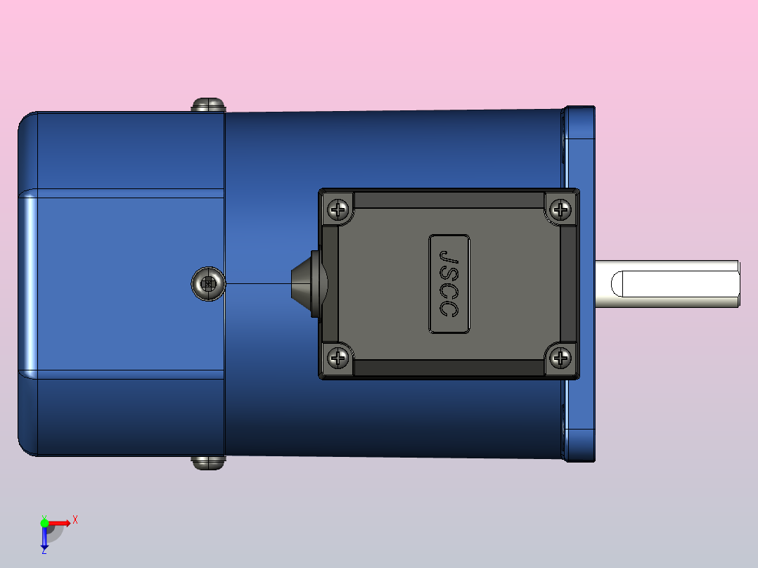 YB电磁制动电机60yb04俯视图