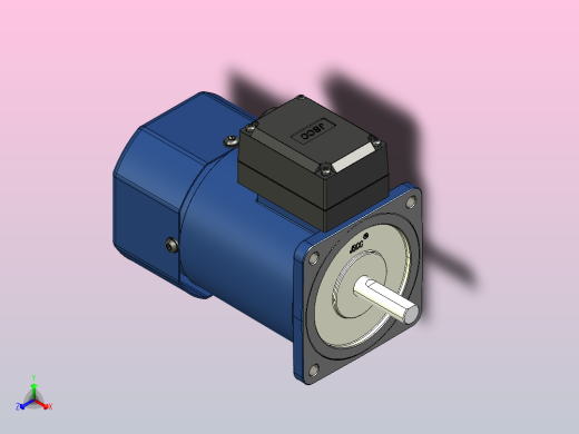 YB电磁制动电机60yb04正等轴测缩略图
