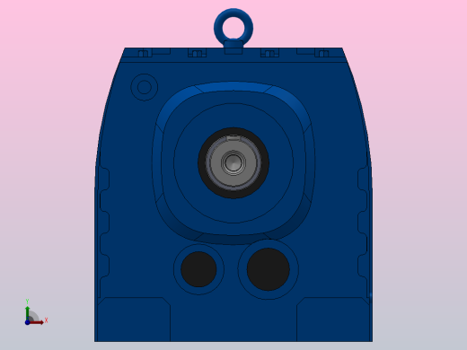 RS97底脚轴伸式安装斜齿轮减速机_RS97-7.09-M1前视缩略图