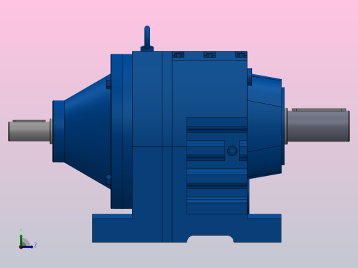 RS97底脚轴伸式安装斜齿轮减速机_RS97-7.09-M1左视缩略图