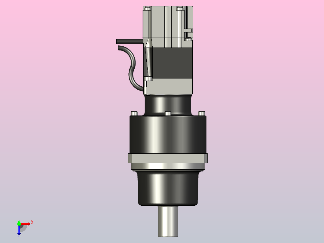 行星齿轮交流伺服电机俯视图