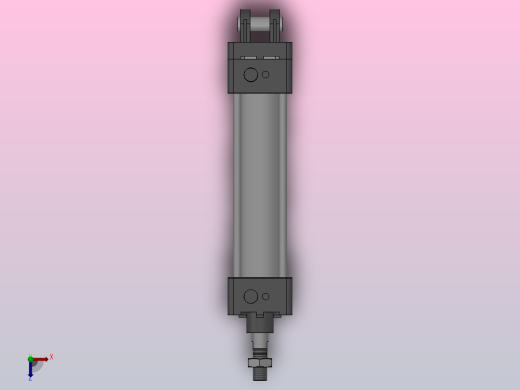 MB系列双耳环新款标准型气缸[MB32-100-D03]俯视缩略图
