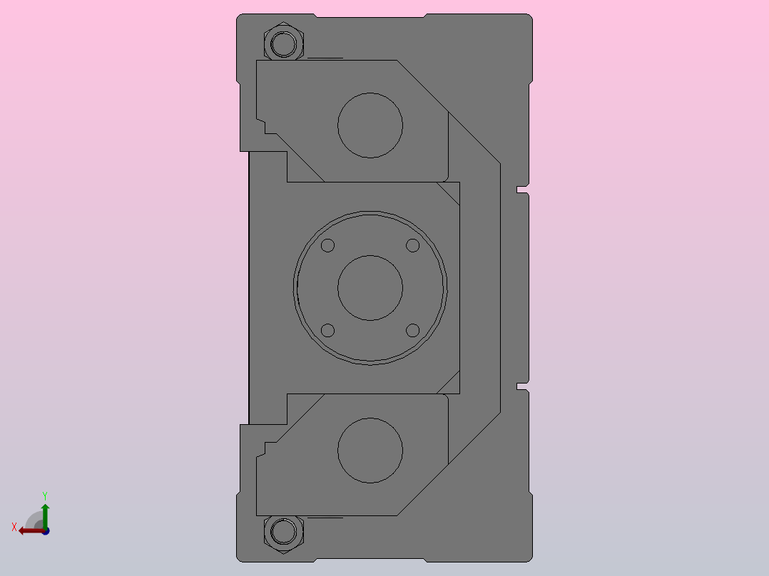 带导轨气缸-基本型HMGG系列[HMCGMB32-100]后视图