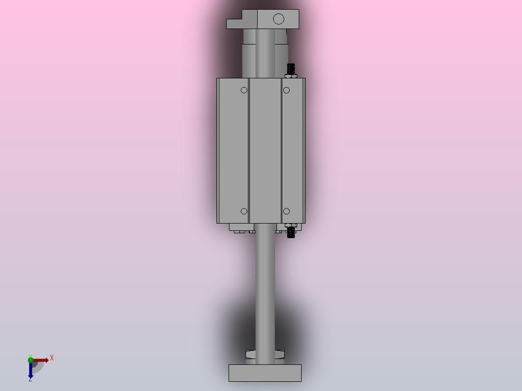 带导轨气缸-基本型HMGG系列[HMCGMB32-100]俯视图