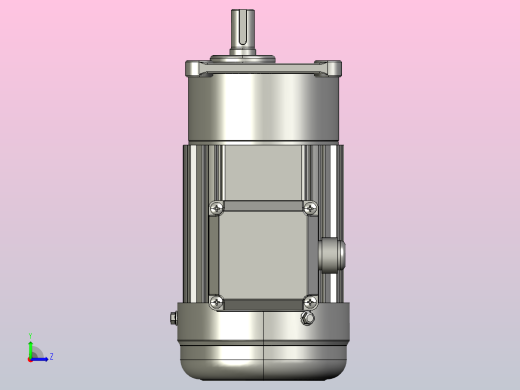 小型三相带刹车三维带刹车三相100W2#立式左视缩略图