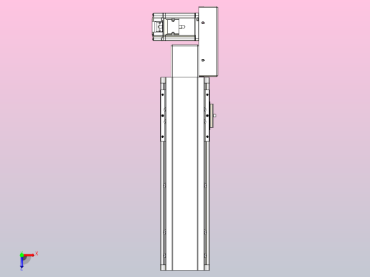 皮带直线轴半封闭可选导轨TPA-HNB-105D-90-L200-ML-C-P20-N3俯视缩略图