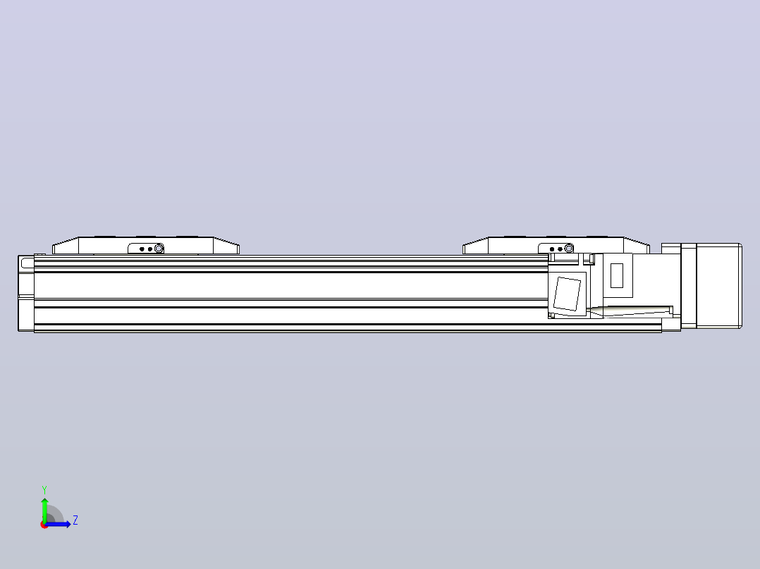 滚珠丝杠线性轴TPA-GCRS-50-1205C-L50-MR-M10-N3左视图