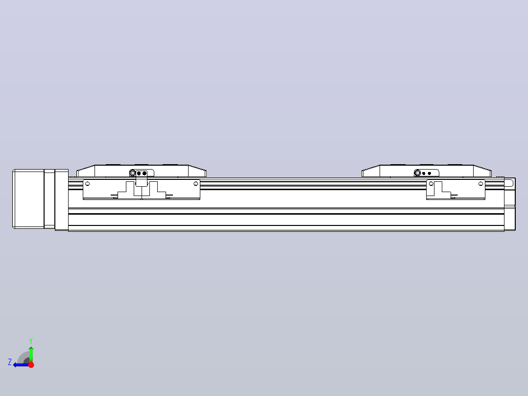 滚珠丝杠线性轴TPA-GCRS-50-1205C-L50-MR-M10-N3右视图