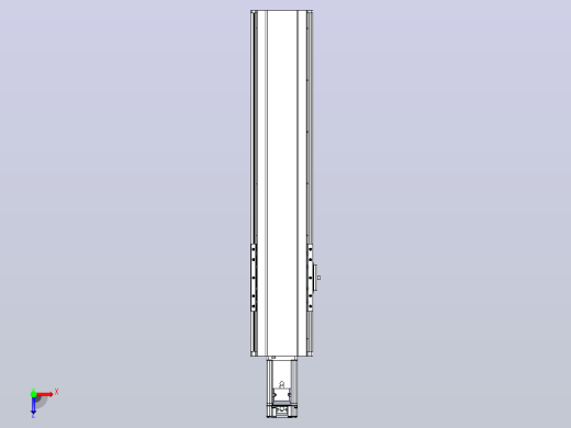 日规模组半封闭丝杆TPA-HNR-120D-1610C-L400-M-Y-P40-N3俯视缩略图