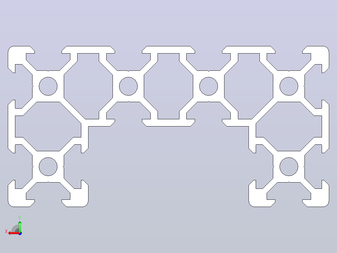 铝型材后视图