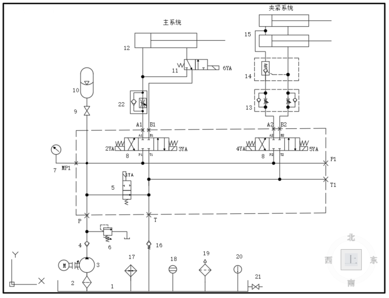 车床液压系统（CAD+说明书）