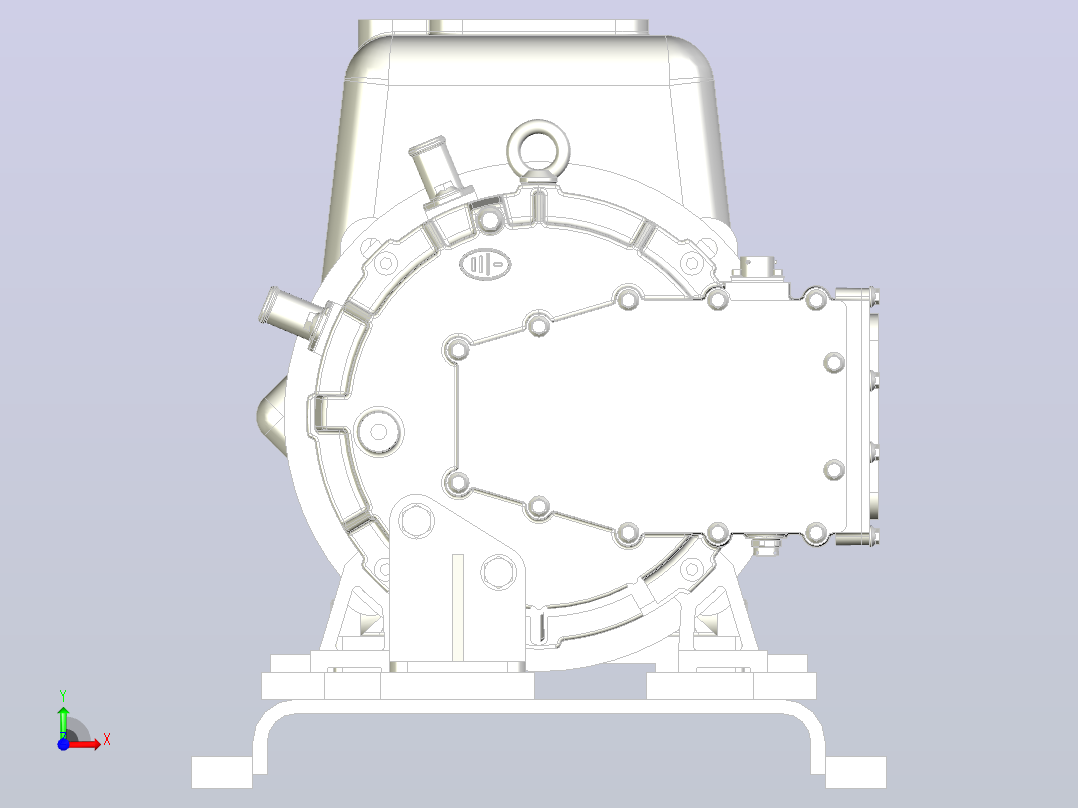 65QZ-50-110N-K-T2-X-DJ 电动低压水泵前视图