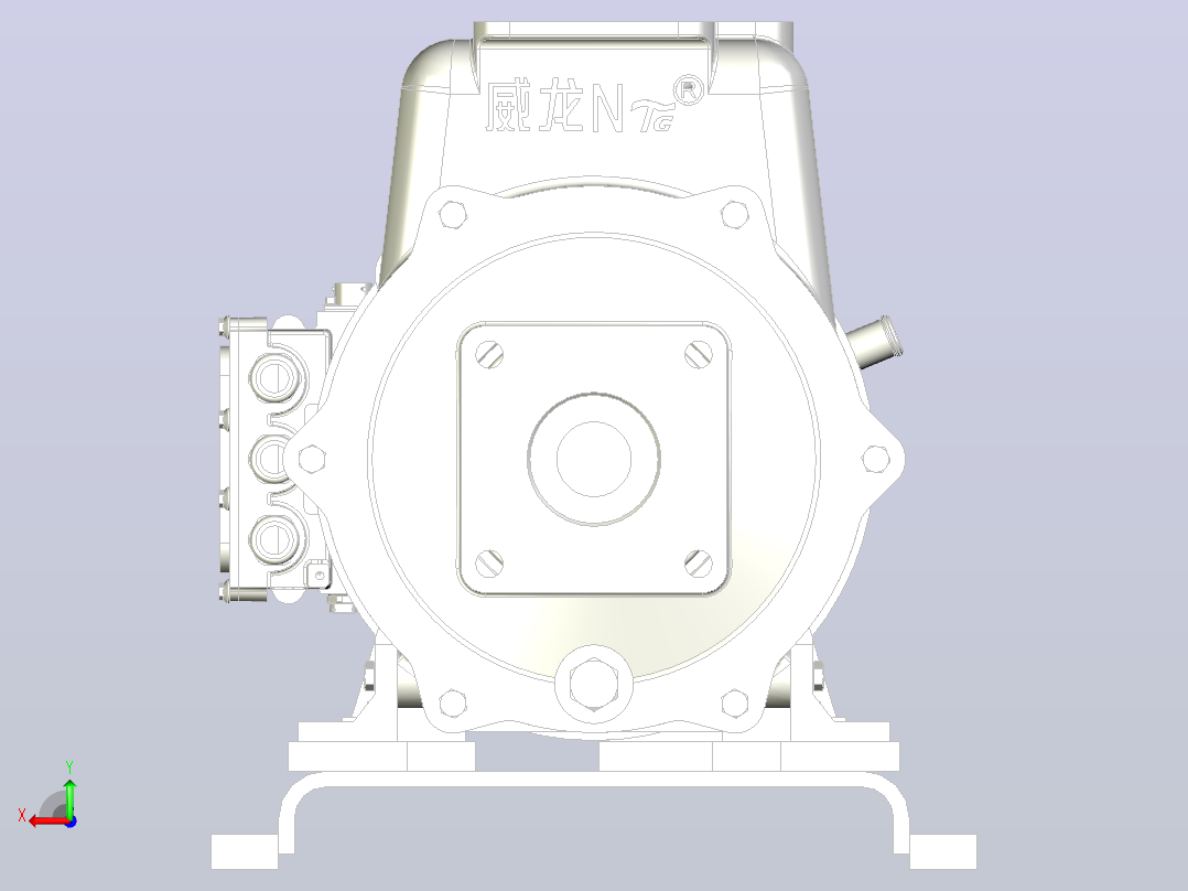 65QZ-50-110N-K-T2-X-DJ 电动低压水泵后视图