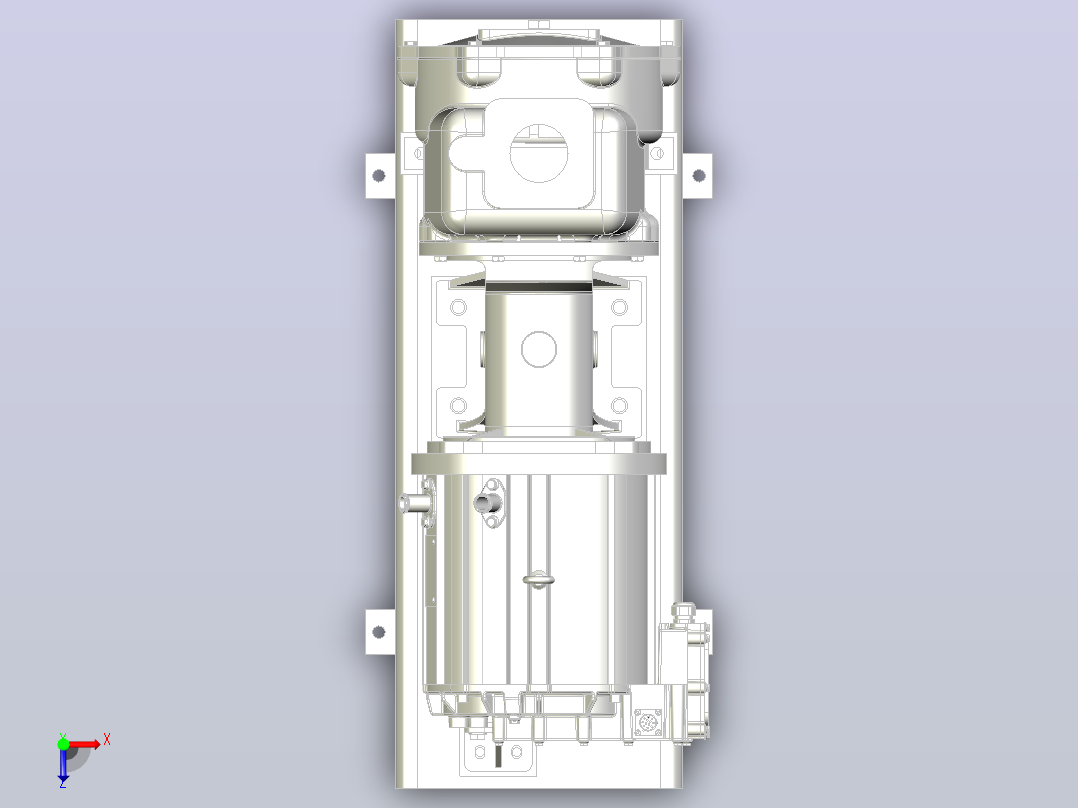 65QZ-50-110N-K-T2-X-DJ 电动低压水泵俯视图