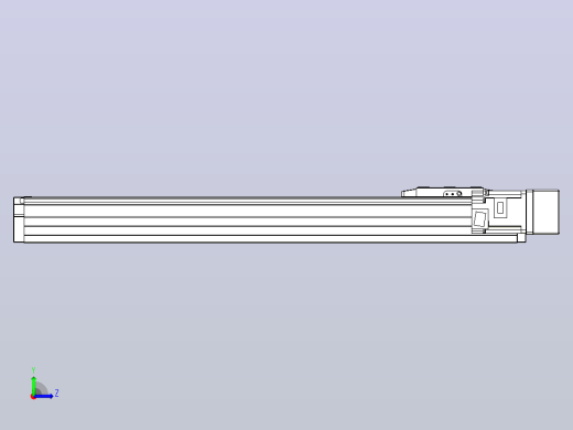 滚珠丝杠直线轴内置导轨TPA-GCR-80-1610C-L500-MR-M20-N3左视缩略图
