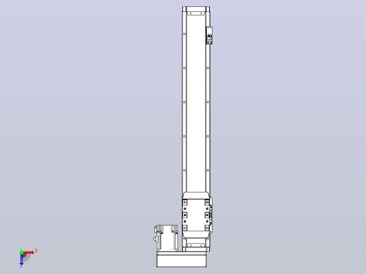 滚珠丝杠直线轴内置导轨TPA-GCR-80-1610C-L500-MR-M20-N3俯视缩略图
