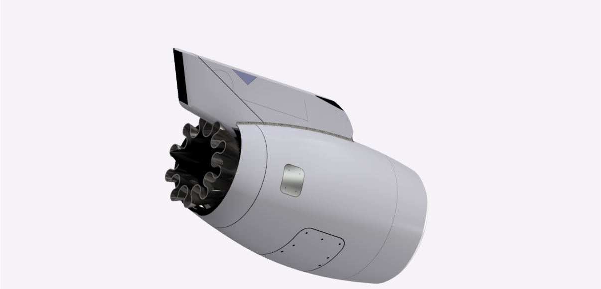 Turbo Fan Jet Engine涡轮风扇喷气发动机3D图纸 INVENTOR设计