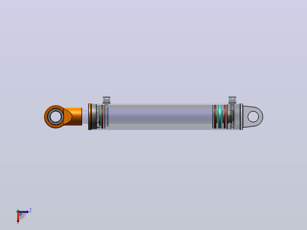 卧式钻床液压系统设计（SW+CAD+说明书）主视图