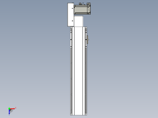 皮带直线轴半封闭可选导轨TPA-HNB-105D-90-L350-MR-C-P20-N3俯视缩略图