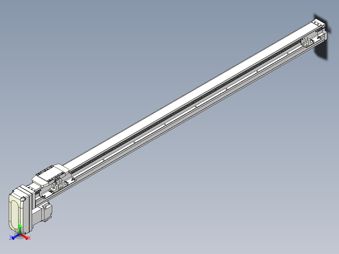 滚珠丝杠直线轴内置导轨TPA-GCR-40-1210C-L800-MP-M10-N3主视图