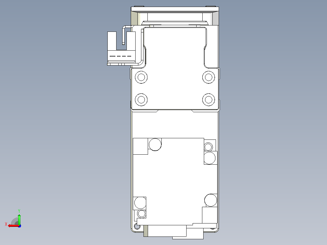 滚珠丝杠直线轴内置导轨TPA-GCR-40-1210C-L800-MP-M10-N3后视图
