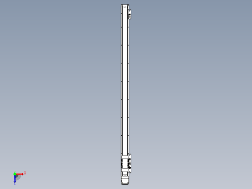 滚珠丝杠直线轴内置导轨TPA-GCR-40-1210C-L800-MP-M10-N3俯视缩略图
