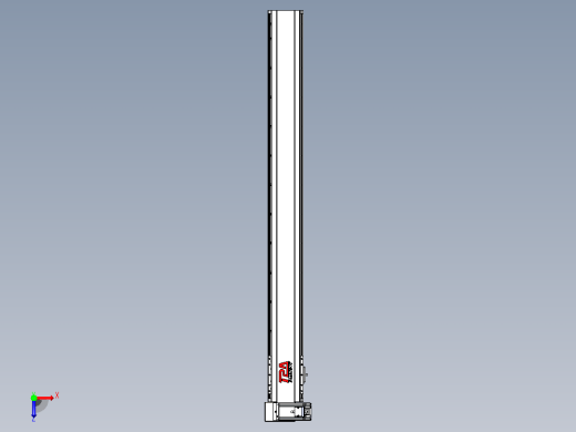 皮带直线轴半封闭可选导轨TPA-HNB-120D-110-L1100-LU-C-P40-N3俯视缩略图