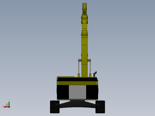 CAT 5110B重型矿用挖土机外壳模型3D图纸 solidworks2014设计后视缩略图