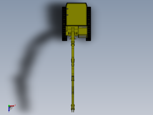 CAT 5110B重型矿用挖土机外壳模型3D图纸 solidworks2014设计俯视缩略图