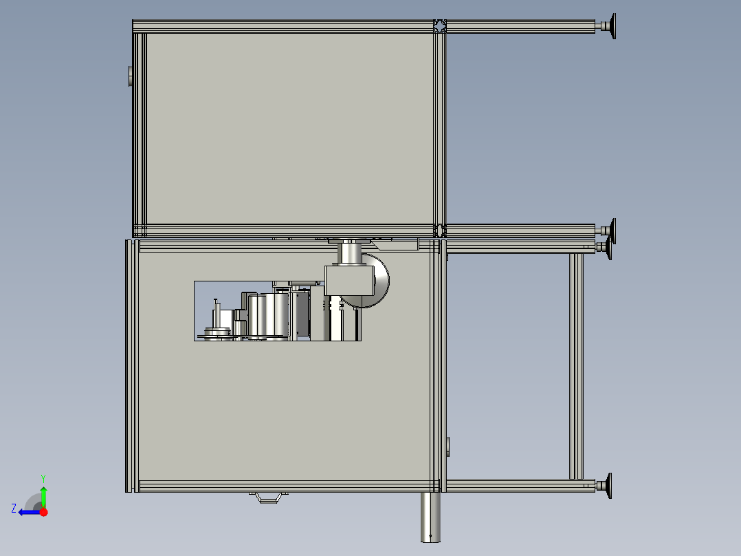 1031手机贴标总装配体1110右视图