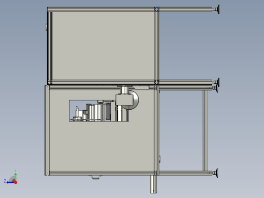 1031手机贴标总装配体1110右视缩略图