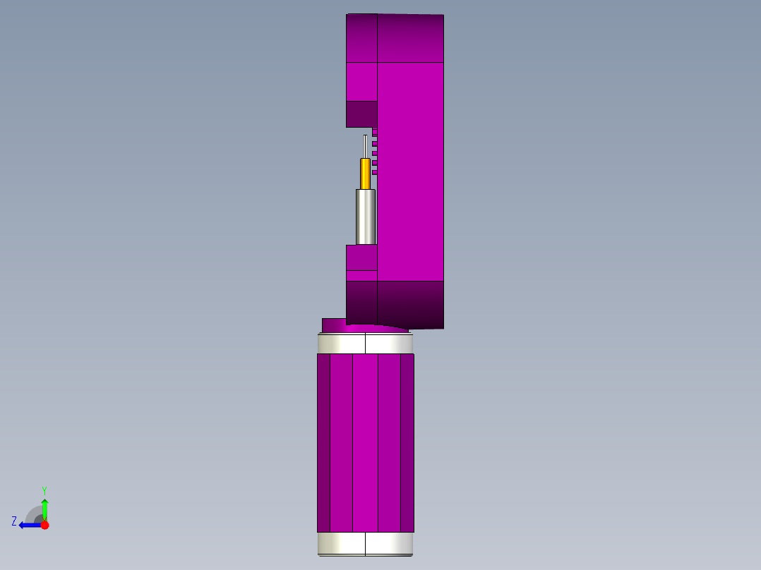 手表调节器、调表器右视图