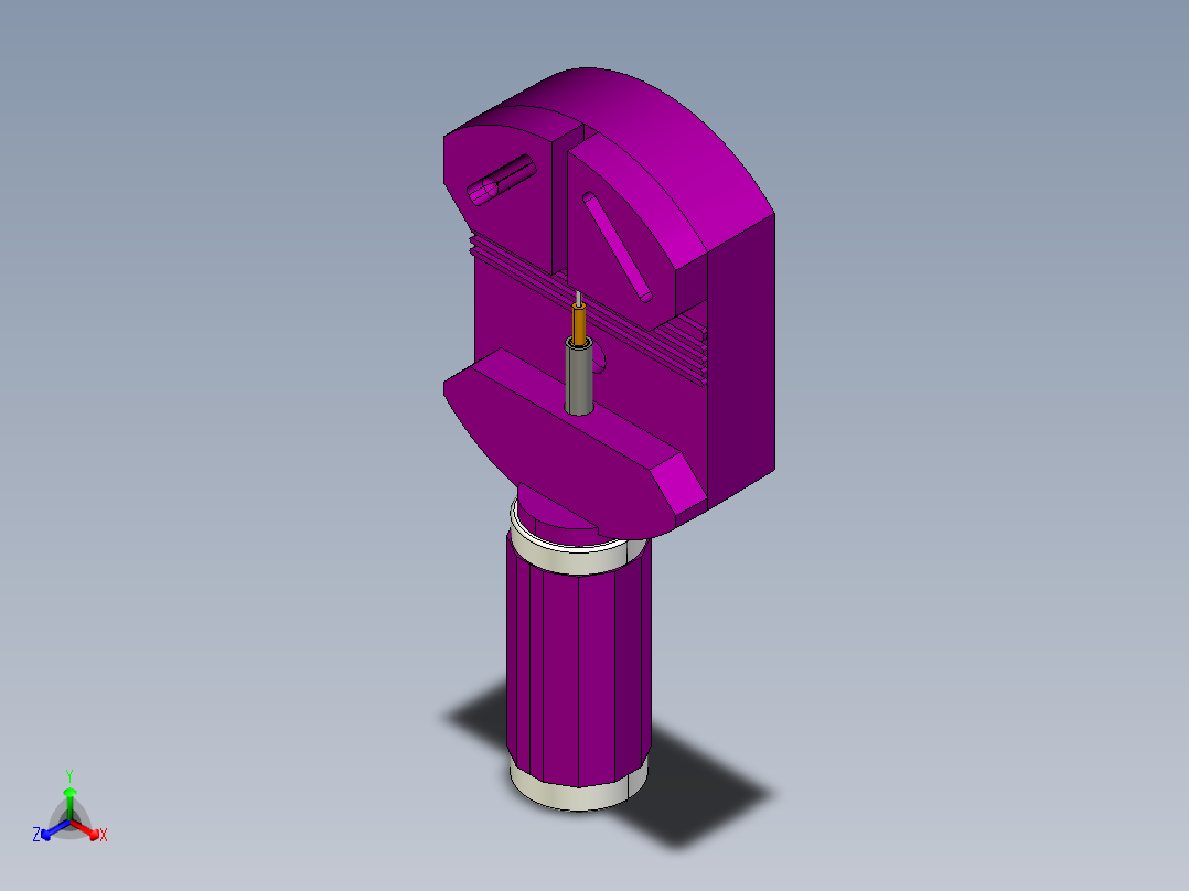 手表调节器、调表器正等轴测图