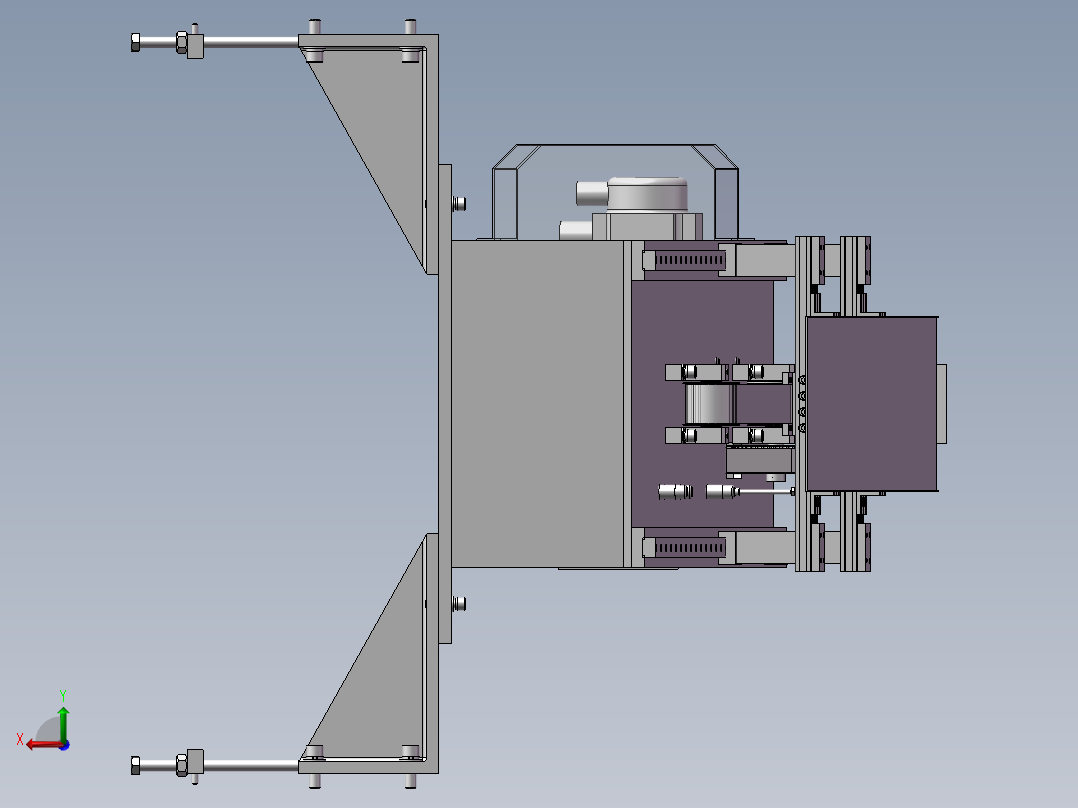 199伺服控制自动收料机后视图