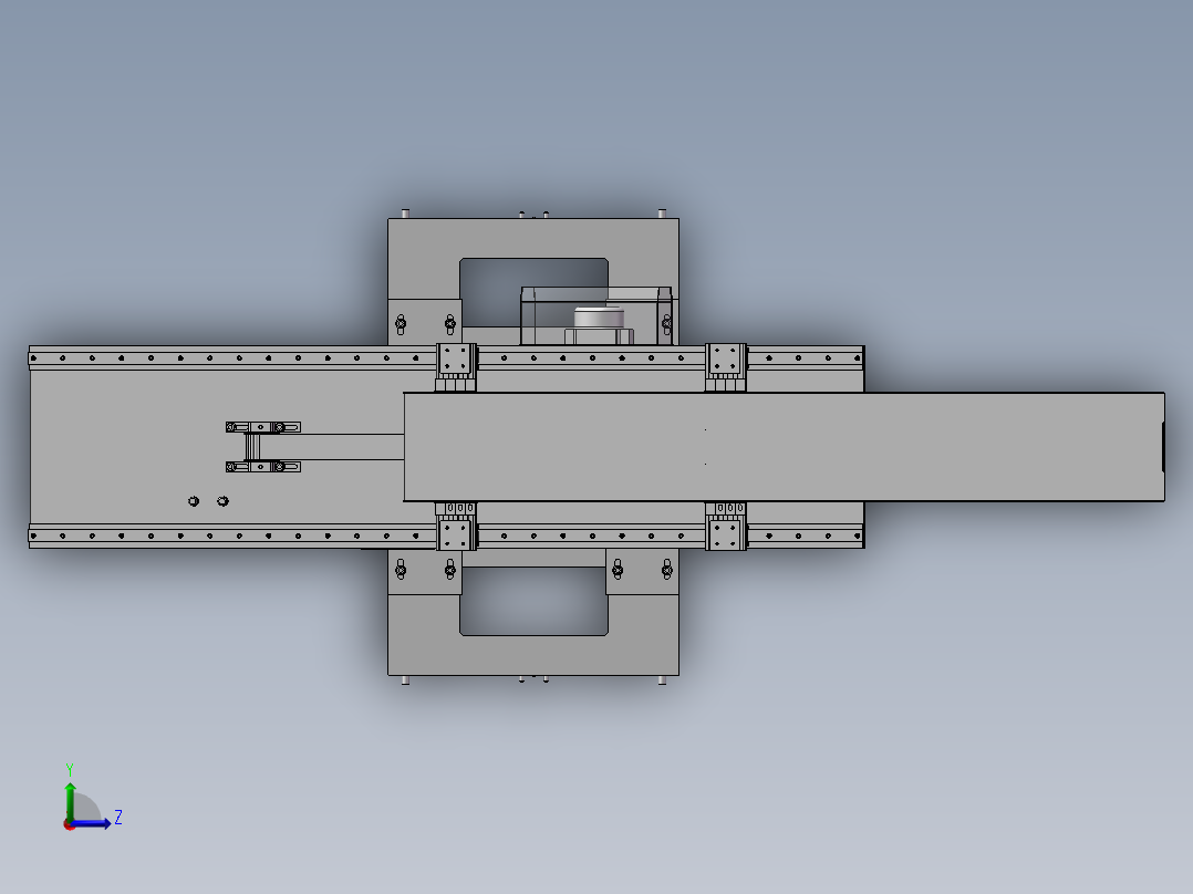 199伺服控制自动收料机左视图