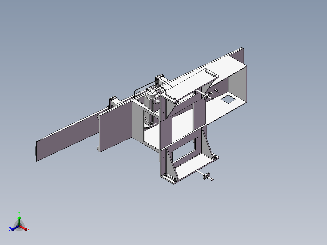 199伺服控制自动收料机正等轴测图