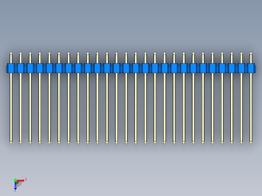 彩色公头100mil（2.54mm）系列-DS1021_blue_3x26p_100mil_Type19_rev1.0俯视缩略图