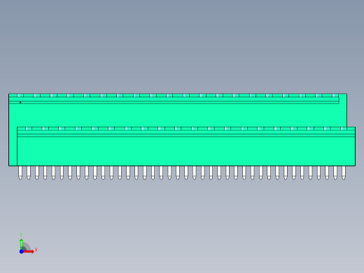 DEGSON 2EDG 系列 5.08mm 可插拔接线端子组-2EDGVTC-5.08-40P-14-00AH前视缩略图