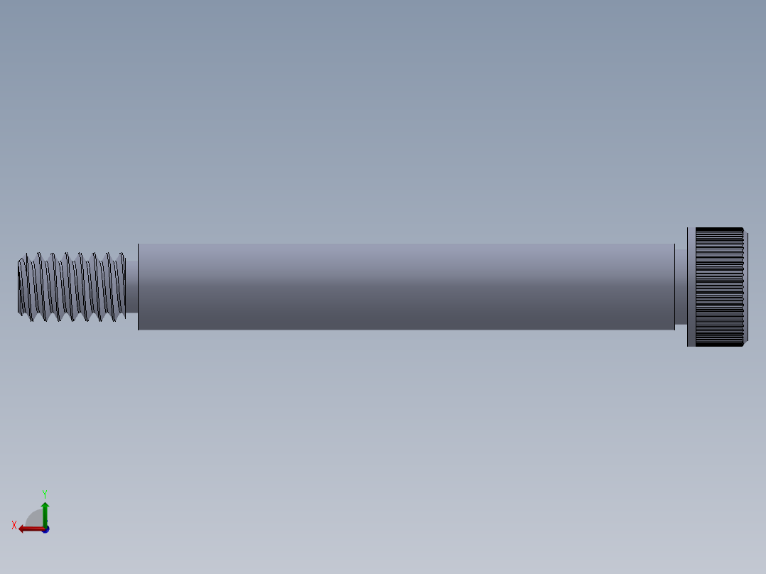 内六角螺螺栓-SB 0.25-20 x 2.SLDPRT后视图
